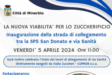 Inaugurazione strada di collegamento tra SP5 San Donato e via Sanit&#224;