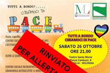 Rinviato per allerta meteo - Tutti a bordo! Cibiamoci di pace