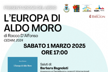 &quot;L&#39;Europa di Aldo Moro&quot;, presentazione del libro con autore in biblioteca
