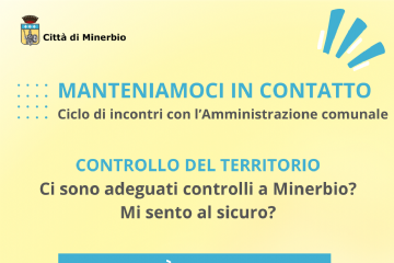 Manteniamoci in contatto - Controllo del territorio: Ci sono adeguati controlli a Minerbio? Mi sento al sicuro?