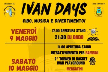 Tornano gli Ivan Days al parco della Resistenza