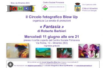 Serata di Proiezioni Fotografiche – “Fantasia” di Roberto Barbieri