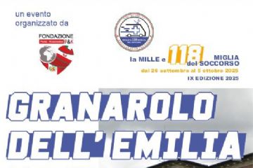 Granarolo ospita una tappa della “Mille e 118 Miglia del Soccorso”