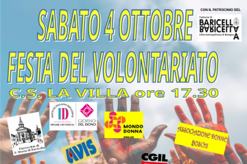Festa del volontariato con aperitivo solidale!