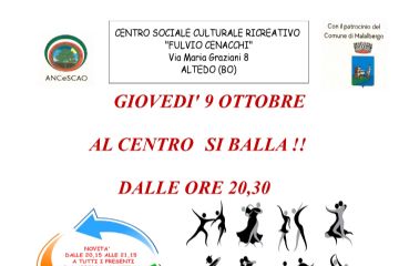 Al Centro si balla - Gioved&#236; 9 ottobre