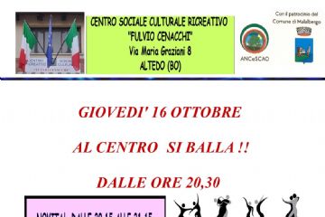 Al Centro si balla - Gioved&#236; 16 ottobre