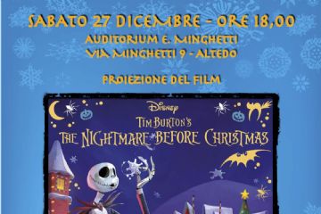 Proiezione del film " The Nightmare before Christmas"