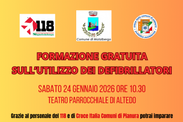 Formazione gratuita sull'utilizzo dei defibrillatori