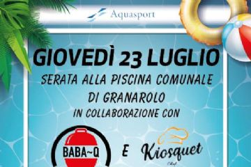 Serata in piscina