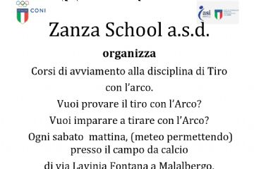 Corsi di avviamento alla disciplina di Tiro con l&#39;Arco della Zanza School a.s.d.