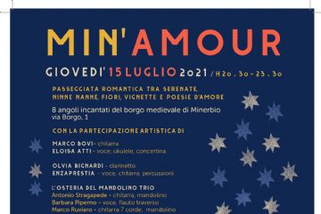 Min&#39;Amour: gioved&#236; 15 luglio passeggiata romantica nel Borgo di Minerbio