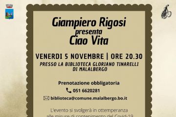 Incontro con l&#39;autore: Giampiero Rigosi presenta &quot;Ciao Vita&quot;
