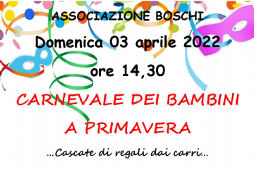 Carnevale dei Bambini a Boschi - 3 Aprile 2022