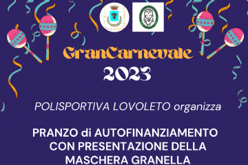 Pranzo a Lovoleto per il Grancarnevale con la maschera Granella