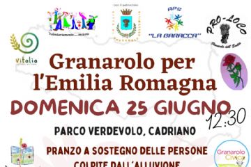 &quot;Granarolo per l&#39;Emilia-Romagna&quot;, un pranzo a sostegno delle persone colpite dall&#39;alluvione