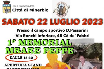  1&#176; MEMORIAL MBARE PEPPE