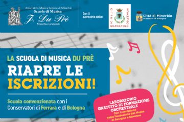 SCUOLA DI MUSICA DU PRE&#39; RIAPRE LE ISCRIZIONI 