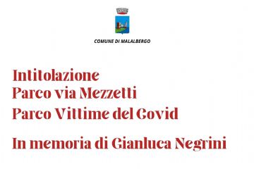 Intitolazione parco Vittime del Covid