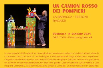 Un camion rosso dei pompieri