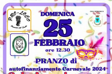 Pranzo di autofinanziamento per il Carnevale