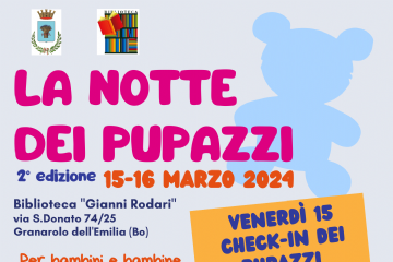 La notte dei pupazzi, seconda edizione in biblioteca &quot;Rodari&quot;