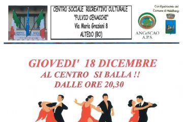 Al Centro si balla - Gioved&#236; 18 Dicembre
