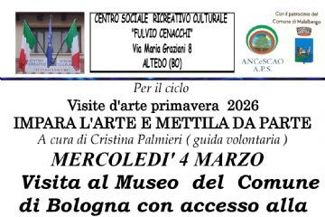 Ciclo Visite d'Arte 2026 "Impara l'arte e mettila da parte"