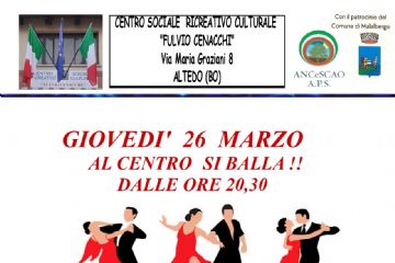 Al Centro si balla! Serata danzante con il Gruppo Musicale Germano Guidastri.
